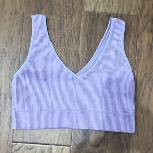 Aerie Purple Crop Top